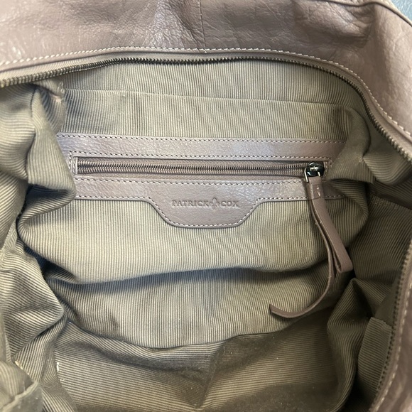 Patrick Cox mauve/gray/purple large Shoulder Bag with Slouchy Design- EUC!!! - Picture 15 of 16